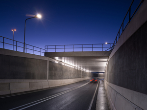 Lightronics PLUTEGO LED armaturen in een autotunnel in Bunnik