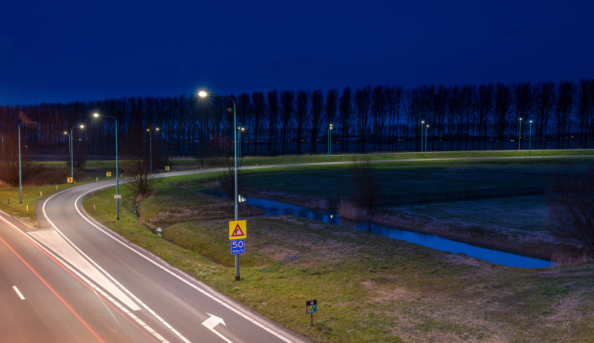 Lightronics BRISA en BRISA PLUS armaturen langs de snelweg in Borsele